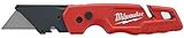 Milwaukee 48-22-1502 Fastback Folding Utility Knife with 5 Blade Storage, Wire Stripping Compartment, and Gut Hook