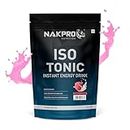 NAKPRO Isotonic Instant Energy Drink | 482mg Electrolytes, 128g Energy, 340mg BCAA per serving, Instant Hydration Electrolytes (750g, Lychee)