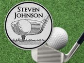 GOLF CLUB Pic Golf Ball Marker. Personalized FREE! Laser Engraved Steel Gift