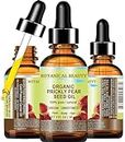 Botanical Beauty PRICKLY PEAR CACTUS SEED OIL ORGANIC. 100% Pure Natural Undiluted Virgin Unrefined Cold Pressed Carrier oil. 1 Fl.oz.- 30 ml. For Face, Skin, Hair, Lip, Nails