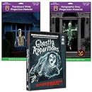 AtmosFEARfx Ghostly Apparitions Halloween Digital Decoration DVD with Holographic Doorway + Reaper Bros® Window Projection Screens