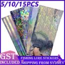 UP 15X Reflective DIY Fishing Lure Sticker Holographic Adhesive Film Flash Tape
