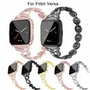 For Fitbit Versa 1/2/3/4/Lite/Sense 2 1 Alloy Metal Bracelet VO Wristband Band