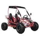 X-PRO Rover 125 ZongShen Engine Go Kart with 3-Speed Semi-Automatic Transmission w/Reverse,Big 19"/18" Wheels! (Red)
