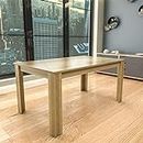Vida Designs Medina 6 Seater Dining Table MDF Wood Rectangle Modern Kitchen Dining Room Furniture Unit, Oak
