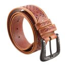 Crosscheck,'Tooled Men's Leather Belt'