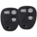 OCPTY 2 pcs Flip Key Entry Remote uncut Key Fob Transmitter Replacement for 97-02 for Chevy for GMC for Oldsmobile Express Sonoma for Astro for Suburban for Tahoe Yukon Jimmy Savana Bravada ABO1502T