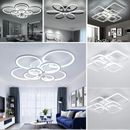 Aluminum LED Ceiling Lamp Ring Light Chandelier Lights Fixture Living Bedroom