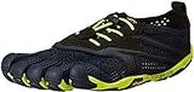 Vibram FiveFingers V-Run, Chaussures de Running Compétition homme - Noir - Black (Black/Yellow) - 45 EU