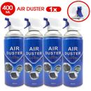 Compressed Air Duster Can Cleaner 400ml for Notebook Laptop PC Keyboard camera