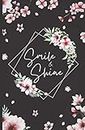 Smile & Shine - password keeper: Internet address and password logbook with alphabetical tabs | Mini password book 5.25" x 8" (13.34 x 20.32 cm) with ... | Watercolor sakura cherry blossom design