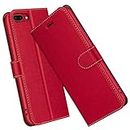 ELESNOW Cover per iPhone 8 Plus / 7 Plus, Flip Custodia in Pelle PU Premium per Apple iPhone 8 Plus / 7 Plus (Rosso)