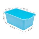 12 Pack Classroom Storage Bins, 6 Colors Small Plastic Baskets for Organizing US