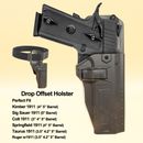 Drop Offset Holster For Kimber 1911 S&W 1911 Sig 1911 Springfield 1911 Colt 1911