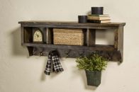 Wall cubicle / Wood Wall Hanging Coat Rack / Wall Shelf With Hooks