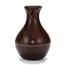 CoralTribe Wooden Cool Mist humidifier for Room with Colorful Ambient Lighting - Ideal for Home, Office, and Car