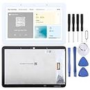 Mobile Phone LCD Display Touch Screen for Google Nest Hub LCD Screen with Digitizer Full Assembly (White) Replacement Part