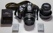 Nikon D5300 DSLR mit AF-S Nikkor 50mm F1.4G & 18-55mm f/3.5-5.6 VR Objektive
