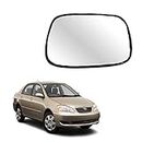 MACZO - orvm Right (Driver) Side Rear View Mirror Glass for Toyota Corolla 2003-2008 Model Type-1