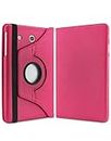 Caseous® Synthetic Leather 360 Rotating Flip Back Cover Case for Samsung Galaxy Tab E (9.6 Inch) SM- T560, T561,T565, T567V (Pink)