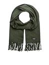 Jack & Jones NOS Men's Jacsolid Woven Scarf Noos, Green (Forest Night Forest Night), One size