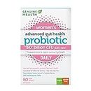 Genuine Health Probiotic for Women, 60 count, 50 Billion CFU, Natural daily digestive, immune, stress support, and vaginal pH balance, 15 diverse and balanced strains per capsule, Dairy, soy & gluten-free, Non-GMO, Vegan