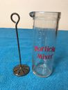 Vintage Horlicks Mixer Glas mit Metallmixer
