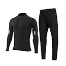 XKrmp Aimtoyou Sweat Suits For Men, Quick-Drying Fitness Training Sports Suit, Aimtoyou Track Suit Men (Black,2XL)