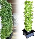 QXHDPYMXZ Garden Hydroponic Growing System Vertical Tower, 15 Floors 45 Holes Hydroponics Tower Set, Hydroponic Growing Kit, Hydroponics Vertical Growing System, suitable for indoor home balcony