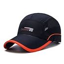 Gisdanchz Hat Quick Dry,Mesh Hat for Men,UV Protection Breathable Outdoor Hats for Men Baseball Cap Running Fishing Hiking Sport Hat Under 10 Women UPF Quick-Drying Caps Black