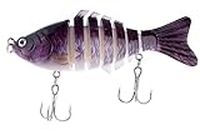 Hunting Hobby® Fishing Baits, 6 Segments Lifelike Multi -Jointed Swimbait, Hight Quality Hard Bait Fishing Hooks with High Carbon Steel Tackle (10cm/15g)-(Assorted Colour)