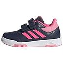 adidas Tensaur Hook and Loop Shoes, Sneakers Unisex - Bambini e ragazzi, Shadow Navy Lucid Pink Bliss Pink, 36 2/3 EU