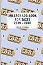 Mileage Log Book For Taxes 2019 2020: with Slot Machine Pattern | Playing Card | Casino & Poker