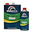 SpeedoKote SMR-130/95 - Automotive Clear Coat Fast Dry 2K Urethane, 4:1 Gallon Clearcoat Kit with Extra Slow Activator