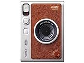Fujifilm Instax Mini Evo Hybrid Instant Camera (Instant Camera/Smartphone Printer/Digital Camera), Brown INS Mini EVO Brown C