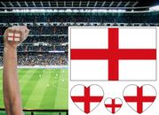 England St Georges Flag Temporary Tattoo Sticker Football Euro 2024 Face Makeup