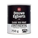Douwe Egberts Continental Rich - Rich Roast Instant Coffee - Tin 750g