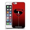 Head Case Designs Officially Licensed Justice League Movie Red and Black Flight Superman Logo Art Soft Gel Case Compatible with Apple iPhone 6 Plus/iPhone 6s Plus