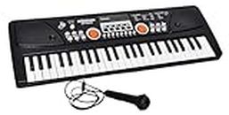 URBAN TOYS Keys Piano Keyboard Electronic Organ Multi-Function Portable with Microphone - Black (49 Keys)