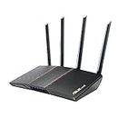 ASUS RT-AX3000P Dual Band WiFi 6 (802.11ax) Router supporting MU-MIMO and OFDMA technology, with AiProtection Classic network security powered by Trend Micro™