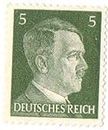 Germany 1939 to 1945 Adolf Hitler (Third Recih) 5pf Stamp Mint No Gum