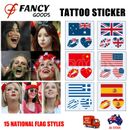 Tattoo Sticker National Flag Kiss Shaped Small Waterproof Fake Temporary Tattoo
