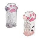 Cat Paw Pencil Sharpener, 2Pcs Cute Manual Pencil Sharpener Hand Held Pencil Sharpener Stationery with Lid for School Supplies,Office Home Use Back to School Supplies