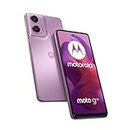 Motorola Moto g24 Smartphone (6,56"-HD+-Display, 50-MP-Kamera, 8/128 GB, 5000 mAh, Android 14) Pink Lavender, inkl. Schutzcover + Handyhalterung [Exklusiv bei Amazon]