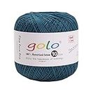 golo Crochet Thread Size 10 for Hand Knitting Yarn Crocher Yarn (Indigo)