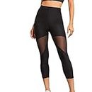 Capri Leggings Women High Waist Solid Color Stretch Tights Slim Fit Gym Running Trousers Active Fitness Yoga Pants Clothes C-04