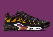 Nike Air Max Plus TN Mens US 14 Black Gold Running Shoes Sneakers NEW