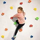 BEEMAT Kids Climbing Holds [Set of 20] • For DIY bouldering walls • A textured Polypropylene rock for easy gripping