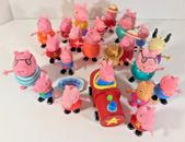 Mixed Lot of 22 Peppa Pig Toy Figures George Daddy Mummy Cartoon Childrens Toys