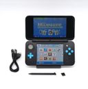 Nintendo "New" 2DS XL LL Console Black & Turquoise w/ extras (USA Seller)